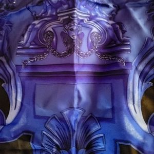 VERSACE SCARVES PURPLE AND RED LARGE SIZE